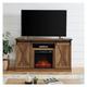 NOALED Fireplace TV Stand Farmhouse Fireplace TV Stand For TV Sliding Barn Door Electric Fireplace Entertainment Center With Remote Control Corner TV Console