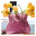 Purse Vase, Unique Purse Vase Glass Vase For Flowers Glass Purse, Decor Glass Vase For Photo/Birthday/Home Décor,Purple