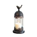 Candle Holder Candlesticks Candle Holders Candelabra Candlestick Holders Bird Cage Lantern Christmas Centerpieces For Tables Tabletop Candle Holders For Living Room (Color : Black, Size : 14 * 35cm)