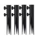 LOVIVER 4Pcs Torch Stakes Flag Stakes Flag Pole Ground Mount Flagpoles Bracket Ground Spikes Ground Torch Holders Metal Ground Stakes