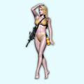 1/18 Sci-Fi Agent Female Warrior Resin Model Kit Unpainted and Unassembled Resin Model Parts//X3z7-2