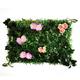 Bswox Turf Fake,Artificial Grass Artificial Plant Lawn Flower Wall Panel Background Plant Lawn Grass Grape Morning Glory Artificial Grass Home Decoration DIY Decorations (Color color)