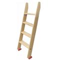 Wood Bed Ladder for Elderly Adults Kids, Twin Bunk Bed Ladder with Hooks, Heavy Duty Loft Bed Ladder for Home/Bedroom/Child Room/RV Bunk Bed, Load 150kg (Size : 125cm/49.2in)