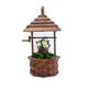 Indoor Outdoor Flower Stand Outdoor Anti-corrosion Carbonized Wood Flower Stand Villa Garden Decoration Flower Pot Shelf Creative Water Well Flower Box Flower Trough Balcony Plant Rack D