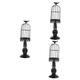 Warmhm 3pcs Birdcage Candle Holder French Decor Bird Cage Wedding Centerpiece Light House Decorations for Home Wedding Candles Decor for Table Taper Candle Metal Cake Stand Banquet Rural