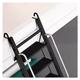67Inch High Wood Non-Slip Bed Ladder, Black Hanging Loft Bed & Attic Platform Ladders for Top Bunk/Camper/House/Rv Trailer