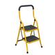 step stool Kitchen Ladder 2/3/ 4 Step Folding, Lightweight with Handgrip for Home Office Working, Heavy Duty Adults Stepladders 300lbs (Color : Deep Grey, Size : 4-Step) (Yellow 2)