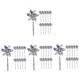 Mipcase 40 Pcs Reflective Bird Windmill Iron Wind Spinner Scare Pinwheels Outdoor Spinners Rotating Windmill To Rotate Plastic Drive Birds Decorative Style