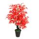 Artificial Trees Artificial Tree Fall Plant Fake Red Maple Plant Bushes Faux Outdoor Large Artificial Plant For Home Office Decor Indoor Artificial Plant (Size : B-160cm)
