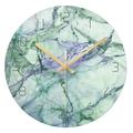 Wall Clock wall clock for bedroom 12 Inch Wall Clock Nordic Marble Color Digital Clock Modern Tempered Glass Bedroom Art Clocks Personality Living Room Wall clocks for living room (Color : B, Size :