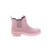 Hunter Rain Boots: Pink Print Shoes - Women's Size 4 - Round Toe