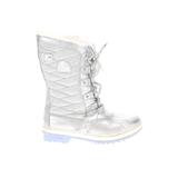 Disney X Sorel Boots: Winter Boots Chunky Heel Glamorous Silver Print Shoes - Women's Size 5 - Round Toe