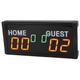 Depisuta Electronic Scoreboard, Portable LED Digital Score Keeper with Remote, 1.8 Inch LED Scoreboard for Sports Games Volleyball Table Tennis Baseball Basketball Scoreboards Home Guest