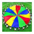 Rainbow Outdoor Parachute,Rainbow Outdoor Parachute Play Parachute Children's Parachute Games, School Sports Day/Birthday Party/Field Day Games, Outdoor Garden Beach Games(Size:10m/33ft) (Size : 4m/13