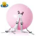 chenghuayu Somersault Ball - 2024 Best Somersault Assist Ball, Durable Somersault Auxiliary Ball Yoga Ball For Children Adults, Adjustable Straps Anti Slip Stretch Training Fitness Ball (Pink)