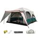 Camping Tent,Family Outdoor Camping Tent Large Bell Tents with Awning Canopy, Big Family Tent for Outdoor, Picnic, Camping, Family, Friends Gathering, 2-Rooms and 1-Bathroom