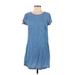 LC Lauren Conrad Casual Dress - Shift: Blue Dresses - Women's Size Small