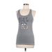 Disney Active Tank Top: Gray Activewear - Women's Size Medium