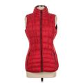 MICHAEL Michael Kors Vest: Below Hip Red Print Jackets & Outerwear - Women's Size Medium