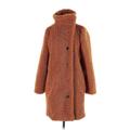 J.Crew Faux Fur Jacket: Mid-Length Brown Print Jackets & Outerwear - Women's Size 2