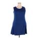 Xhilaration Casual Dress - A-Line Scoop Neck Sleeveless: Blue Dresses - Women's Size 2X-Large