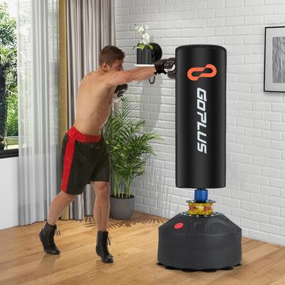 Freestanding Punching Bag Kickboxing Bag with Stand and Suction Cup Base - 19.5