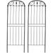 32-Inch Traditional Decorative Outdoor Trellis - Metal Wire Garden Trellis for Climbing Plants and Flowers - Set of 2