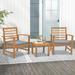 3 Pieces Outdoor Furniture Set with Soft Seat Cushions - 23.5" x 24" x 31.5"