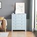 Chest of Drawer, Solid Wood Sideboard with Drawers Side Buffet Cabinet for Dining Room,Living Room, Kitchen Blue-Gray