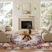 Washable Area Rugs 9x12 Large Rug Non Slip Rugs Low-Pile Floor Carpet Distressed Printed Doormat Soft Area Rug for Living Room