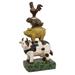 Carved Look Resin Farm Animal Stack 13"H - 13” high by 6” wide by 4” deep