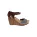 Dr. Scholl's Wedges: Brown Shoes - Women's Size 9 1/2 - Open Toe