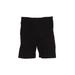 Jockey Athletic Shorts: Black Solid Activewear - Women's Size Large - Dark Wash