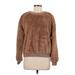 Philosophy Republic Clothing Faux Fur Jacket: Short Brown Print Jackets & Outerwear - Women's Size Medium