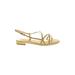 Sam Edelman Sandals: Gold Print Shoes - Women's Size 8 - Open Toe