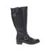 Boots: Black Print Shoes - Women's Size 6 - Round Toe