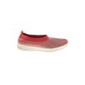 FitFlop Flats: Slip On Platform Casual Red Color Block Shoes - Women's Size 9 - Round Toe