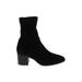 AQUATALIA Ankle Boots: Black Solid Shoes - Women's Size 8 - Almond Toe