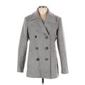 Old Navy Coat: Mid-Length Gray Marled Jackets & Outerwear - Women's Size Large