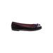 Pretty Ballerinas Flats: Purple Solid Shoes - Women's Size 38 - Round Toe