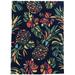 Trio Pineapple Navy & Multi 8x10 - Linon Home Décor RUGTA59081