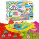 CRAZE MAGIC SAND Activity Box | Kinetischer Sand Koffer mit 700g Knetsand & Zubehör - Bastelset Kinder bunter Zaubersand BPA-und glutenfrei