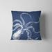 Adornly Home Happy Octopus Indoor/Outdoor Pillow_TE_HAPPYOCTOPUS Polyester in Blue/Navy | 16 H x 16 W x 4 D in | Wayfair