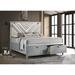Alma Veronica Platform Storage Bed w/ Upholstered LED Headboard Light Silver, Wood | Queen | Wayfair Retsaoc 224721Q