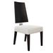 Sharelle Furnishings Rocco Stacking Side Chair Faux Leather/Upholstered in Black | 42 H x 20 W x 21 D in | Wayfair ROCCO-W-CHAIR