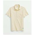 Brooks Brothers Men's The Vintage Oxford-Collar Polo Shirt In Cotton Blend | Yellow | Size XS