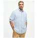 Brooks Brothers Men's Big & Tall Washed Cotton Seersucker Button-Down Collar Striped, Sport Shirt | Blue | Size 2X Tall