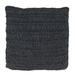 Saro Raffia Collection Indoor/Outdoor Throw Pillow Polyester/Polyfill blend in Black | 18 H x 18 W x 1 D in | Wayfair 6203.BK18SP