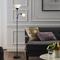 Lampadaire noir réglable avec lampe de lecture Susan Lampe sur pied moderne pour salon/bureau 72 de hauteur - 150 watts avec lampe de lecture latérale, lampe d