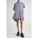 X Thomas Mason Stripe Cotton Poplin Shirtdress